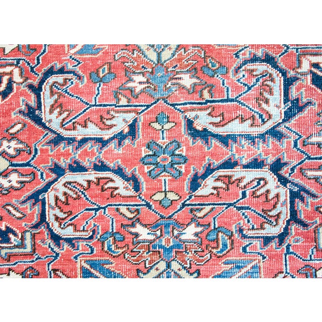 Early 20th Century Persian Heriz Rug For Sale - Image 10 of 14