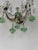 C 1920 Rare Set Green Murano Flowers Ribbon Crystal Sconces One of Kind For Sale - Image 9 of 11