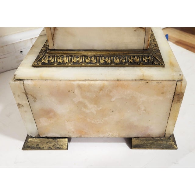 Antique French 19th C Rotating Top Bronze & Onyx Column Pedestal For Sale - Image 13 of 14