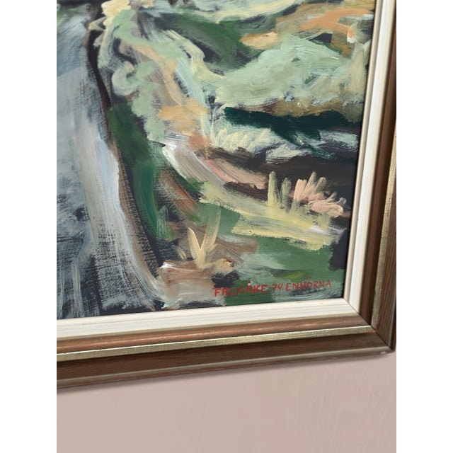 Falk‑Åke, Lövsta Enhörna, 1974, Oil on Panel, Framed For Sale - Image 7 of 18