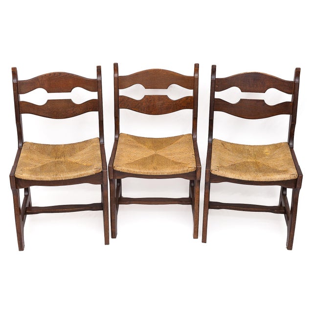 Chairs by Guillerme and Chambron, 1950s, Set of 6 For Sale - Image 3 of 9