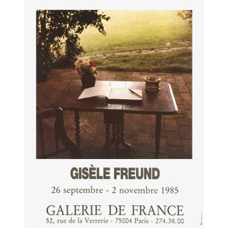 1985 Gisèle Freund Galerie De France (Virginia Woolf) Poster For Sale
