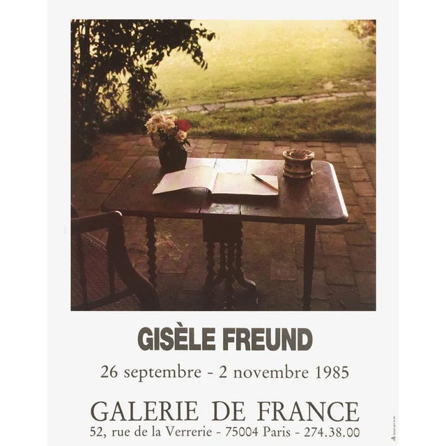1985 Gisèle Freund Galerie De France (Virginia Woolf) Poster For Sale