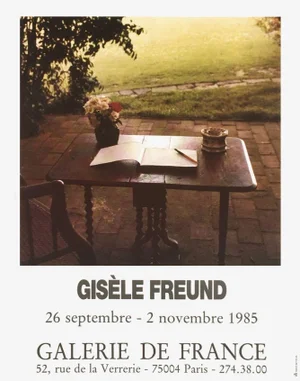1985 Gisèle Freund Galerie De France (Virginia Woolf) Poster