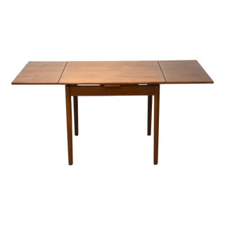 Danish Modern Square Teak Dining Table For Sale