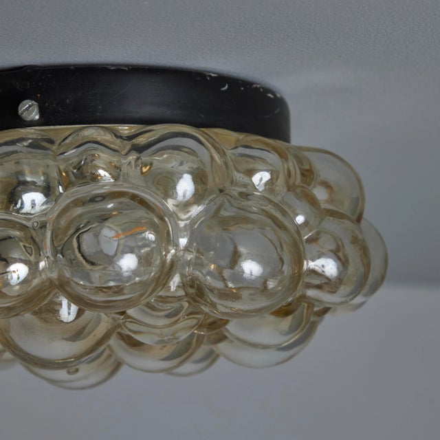 Petite 1960s Helena Tynell Bubble Glass Flush Mount for Limburg For Sale - Image 10 of 12