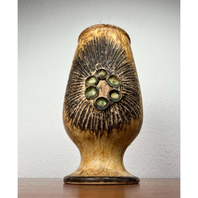Mid-Century Modern Danish Studio Pottery Vase by Jette Hellerøe, 1960s For Sale - Image 9 of 17
