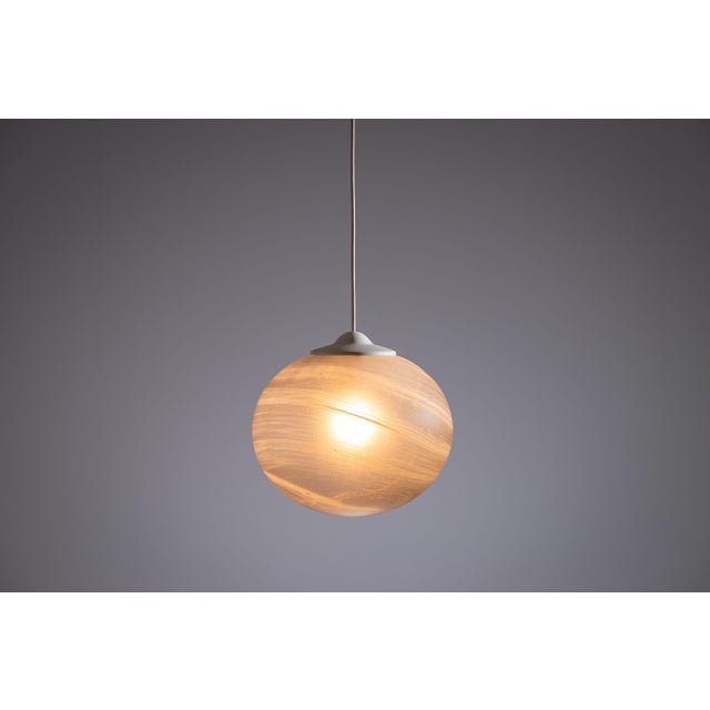 1970s Vintage Globe Pendant Lamp with Bubble Glass Shade from Peill & Putzler, 1970s For Sale - Image 5 of 11