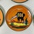 1950s 1950s Vintage Southwestern Folk Art Boho Chic Peruvian Terra Cotta Salad Plates - Set of 6. For Sale - Image 5 of 12