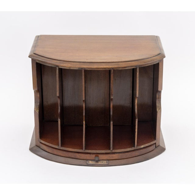 Traditional Edwardian Mahogany Letter Rack For Sale - Image 3 of 10