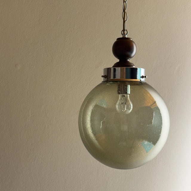 Vintage Murano Glass Pendant Lamp, Italy, 1960s For Sale - Image 13 of 15