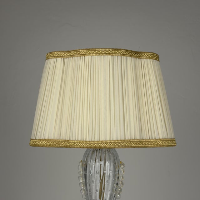1980s Murano Glass Table Lamp from Barovier and Toso, Italy, 1980s For Sale - Image 5 of 18