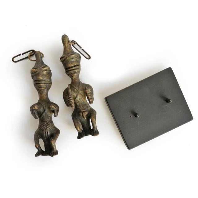 Early 20th Century Bronze Ogboni Edan Staff Figures For Sale In Los Angeles - Image 6 of 7