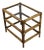 Vintage Bamboo and Smoked Glass Three-Tier Side Table, 1970s For Sale