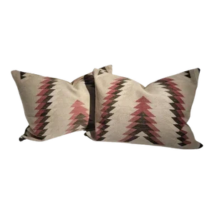 Large Navajo Weaving Pillows-Pair