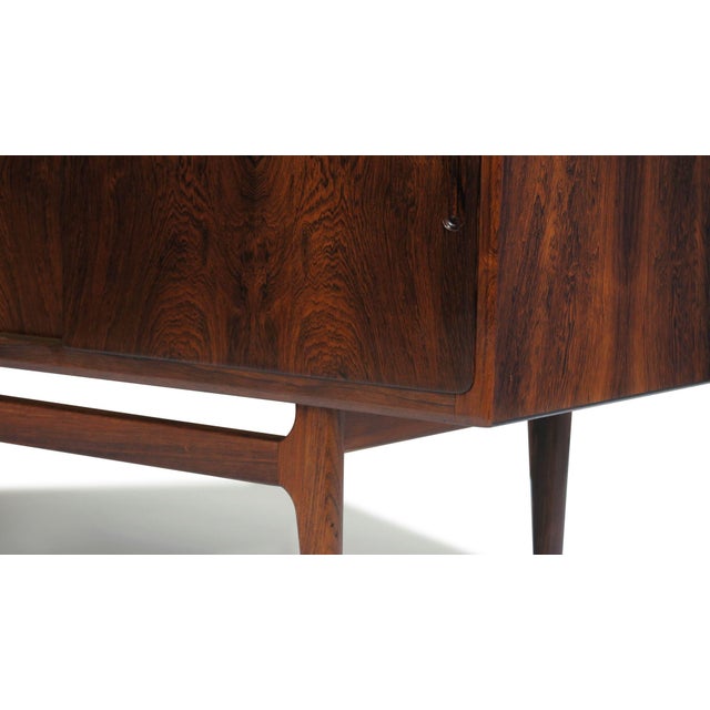 Mid 20th Century Elegant Danish Brazilian Rosewood Credenza For Sale - Image 9 of 10