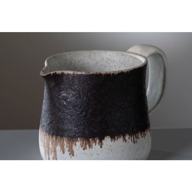 Ceramic Minimalist Stoneware Pitcher by Bruno Gambone, Italy, 1960s For Sale - Image 7 of 10