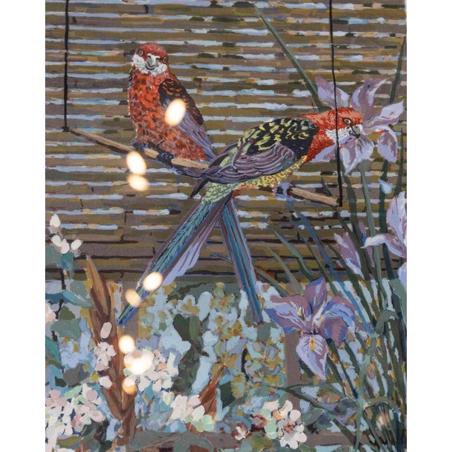 Wood Mid 20th Century Floral Composition Realism Serigraph For Sale - Image 7 of 9