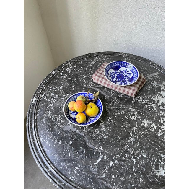 Empire Pedestal Table in Walnut and Marble For Sale - Image 9 of 18