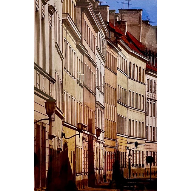 Franco Fontana (Italian, born 1933) Title: Varsavia, (Warsaw, Poland streetscape with buildings) 1977 Medium: dye-transfer...