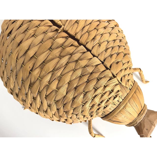 Gabriella Crespi Giant 1970s Wicker Beetle For Sale - Image 4 of 18
