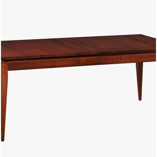 Mid-Century Modern Green Bay Solid Wood Dining Table - 2 Leaves For Sale - Image 3 of 6