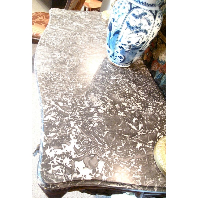 Louis XVI Period Marble Topped French Neoclassical Console Table, Late 18th Century For Sale - Image 9 of 10