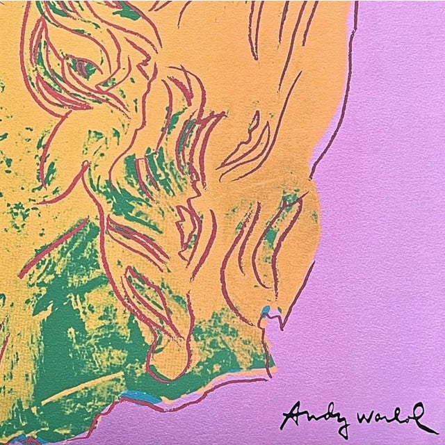Pop Art 1986 Carnegie Museum of Art After Andy Warhol "Alexander the Great Light Purple" Lithograph For Sale - Image 3 of 7