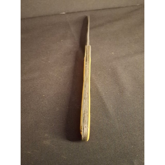 Rare Antique 1920s Judaica Folding Challah Knife Shabbat Kodesh Celluloid Czech For Sale In Boston - Image 6 of 17