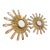 Set of 4, Sunburst Mirrors 28 to 36 Inches For Sale