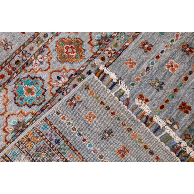 Early 21st Century Contemporary Gabbeh Rug 6'10'' X 10'5'' For Sale - Image 5 of 8