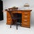 French Double Pedestal Desk, 1950s For Sale - Image 10 of 14