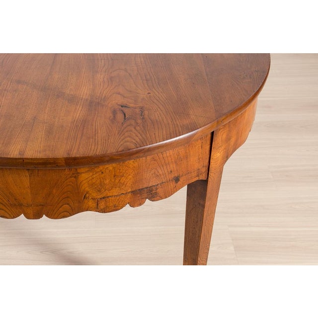 Antique Biedermeier Elm Dining Table, 1800s For Sale - Image 17 of 18