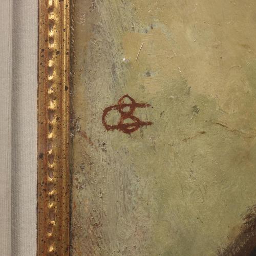 Casimiro Ottone, Portrait, Oil on Canvas For Sale - Image 6 of 11