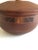 1960s Intricately Pattern Turned Laminated Wood Bowl With Lid For Sale - Image 10 of 11
