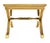 Heritage Henredon Hollywood Regency Mid Century X-Base Side Table Bench Brass For Sale - Image 10 of 10