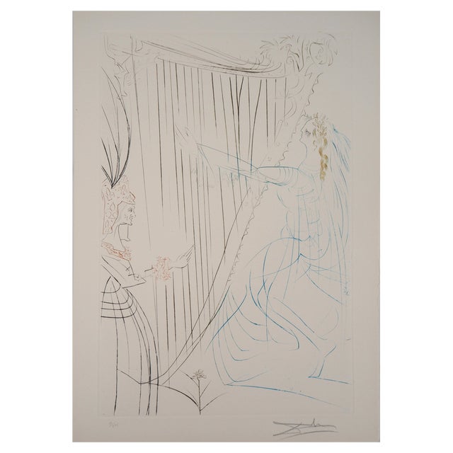 Salvador Dali, Iseult Et Branguine, 1970, Original Etching For Sale