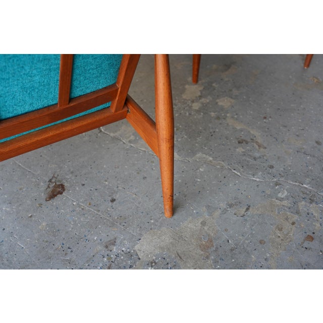 1950s Pair of ‘Paper Knife’ Model 121 Lounge Chairs by Kai Kristiansen for Magnus Olesen, Denmark, For Sale - Image 9 of 13