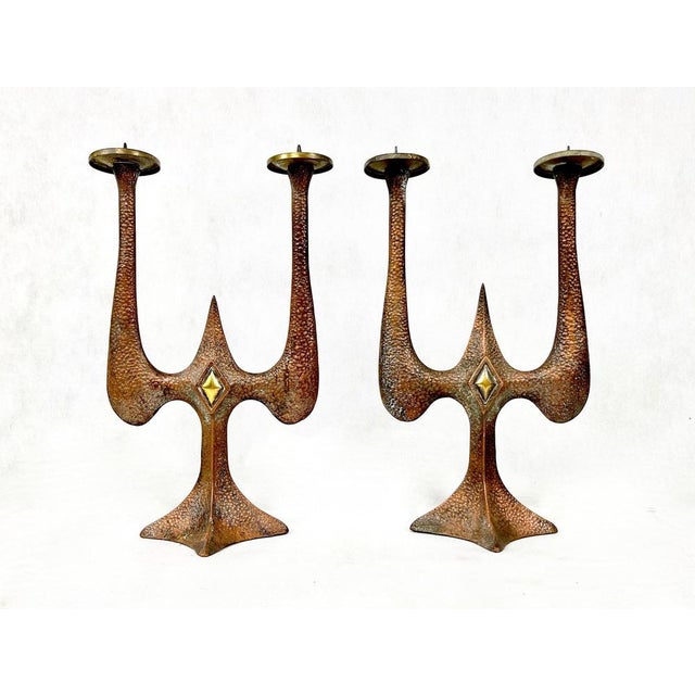 Polish art project from the 1970s. The items are in very good condition. There is a patina on the copper surface....