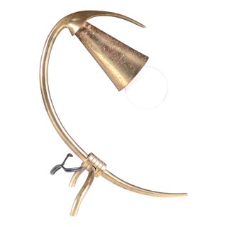 Small Brass Table Lamp, 1950s For Sale