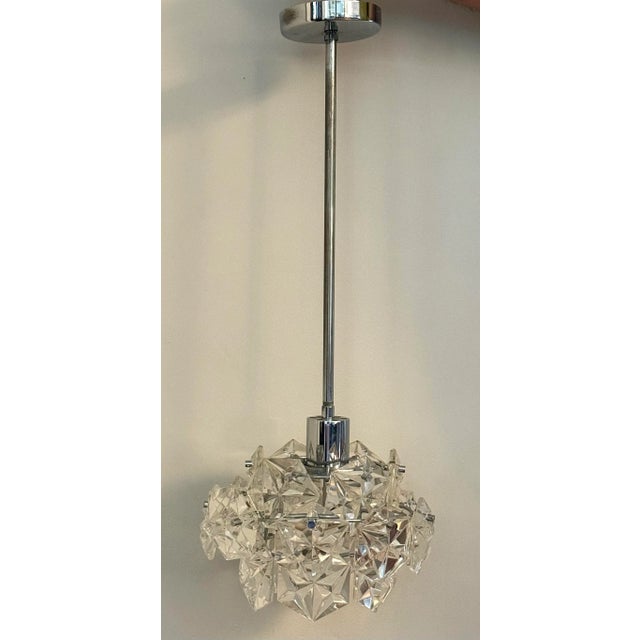 Glass Crystal Pendants or Chandeliers, McM, Modernist 1970 For Sale - Image 7 of 12