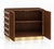 Chocolate Murano Glass 90-Sphere Cabinet on Brass Plinth from Justfurnituress SRL For Sale - Image 4 of 9