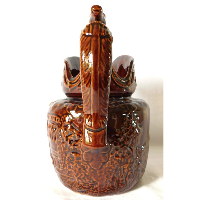 Wood Vintage C1940s Arthur Wood Figural Horse Majolica Pitcher For Sale - Image 7 of 11