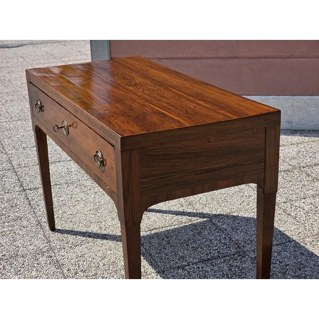 Empire Walnut Writing Desk, Venice, Italy, 19th Century For Sale - Image 9 of 12
