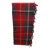 Soft Merino Lambswool Knee Rug / Blanket in a Bright Red and Green Tartan Plaid Pattern - Made in England For Sale