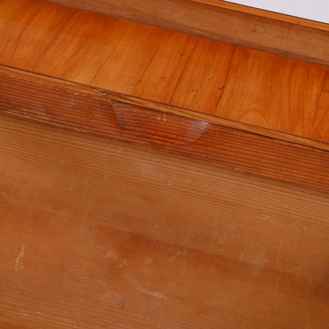 Biedermeier Cherry Wood Side Table with Concealed Drawer, 1820s For Sale - Image 9 of 12