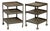 Pr. MCM Industrial Rolling Side Tables For Sale
