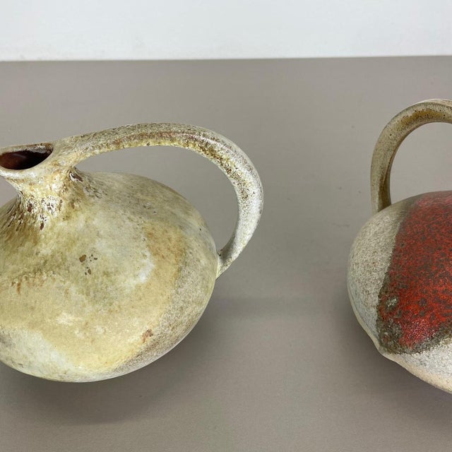 Pottery Vases 313 attributed to Kurt Tschörner Ruscha, Germany, 1960s, Set of 2 For Sale - Image 12 of 18