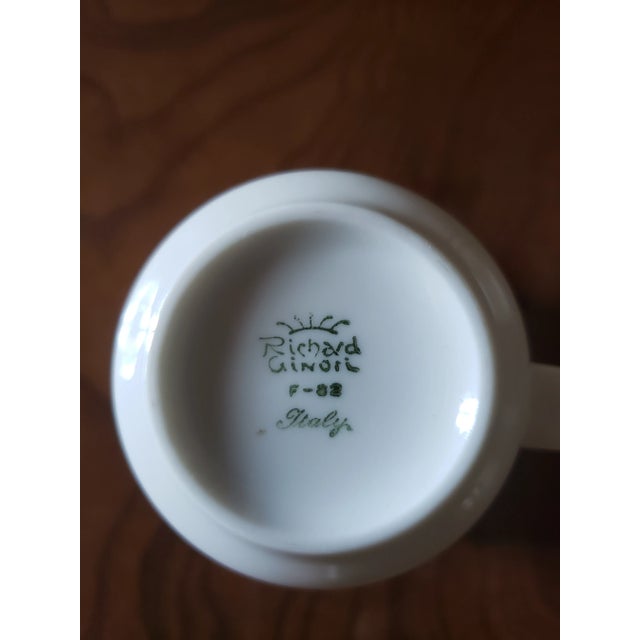 Mid 20th Century Mid 20th Century Richard Ginori Demitasse Cup & Saucer Set- 10 Pieces For Sale - Image 5 of 8