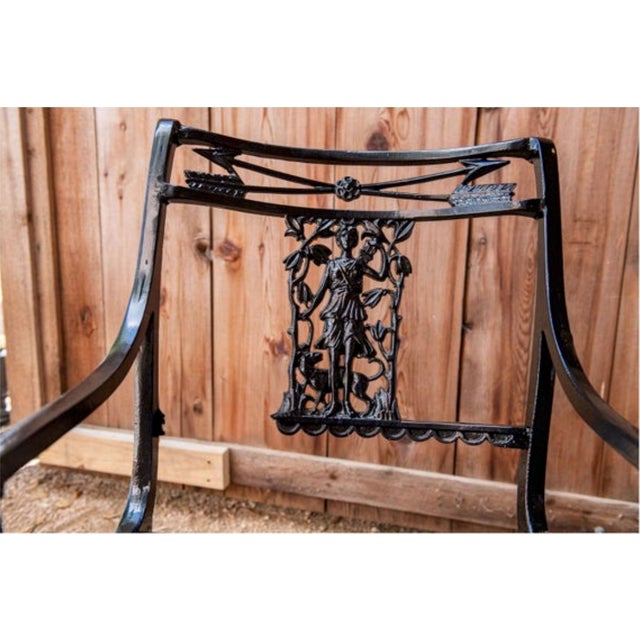 1950s Molla Diana the Huntress Powder Coated Iron Chairs — Set of Four For Sale - Image 9 of 9